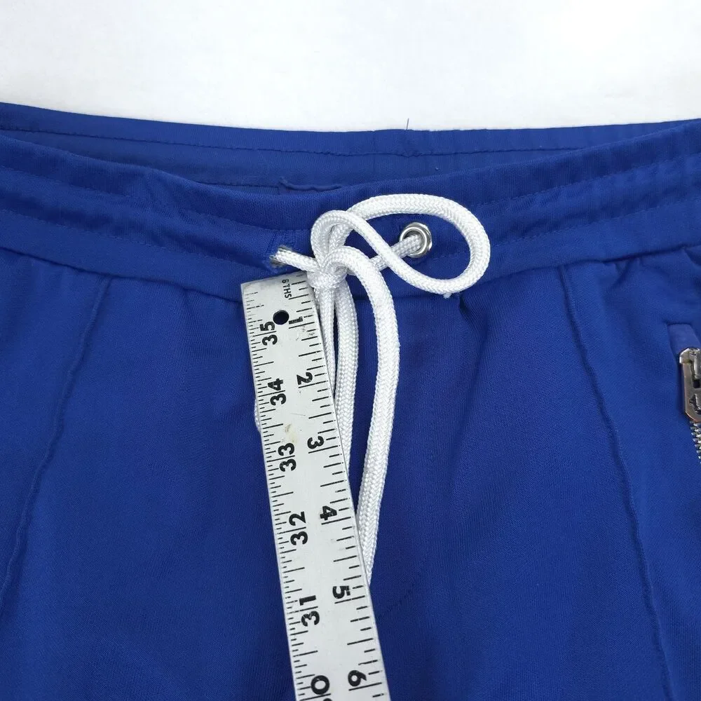 TRUE RELIGION Contrast Stripe Track Pants Logo Jogger Size L Blue 30x30
